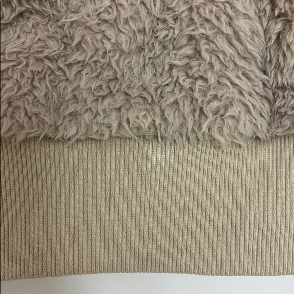 Lululemon Oh So Sherpa Half Zip Hoodie Cropped Tan Neutral 0 - Picture 10 of 16